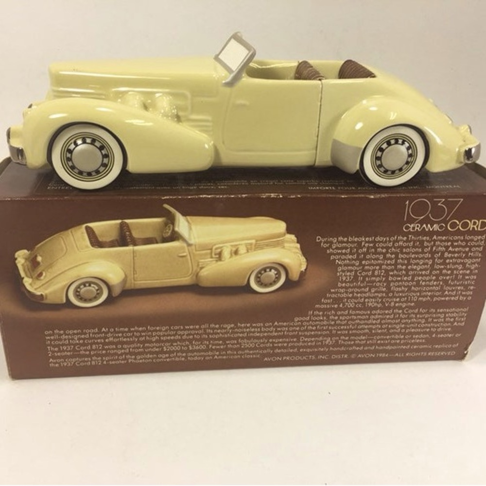 Avon vintage collectible 1937 ceramic cord